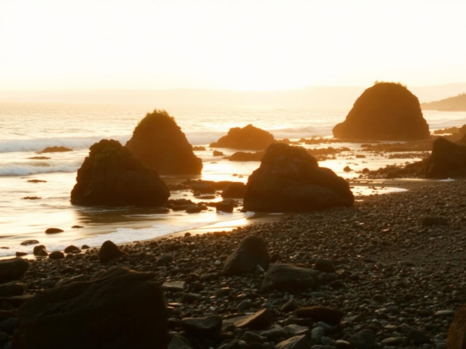 Coastal sunset in Victoria, BC